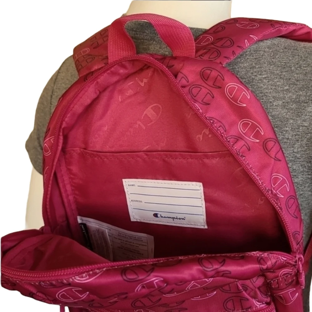 CHAMPION Supercize All Over Logo Mini Backpack Sling Bag Purse Travel School